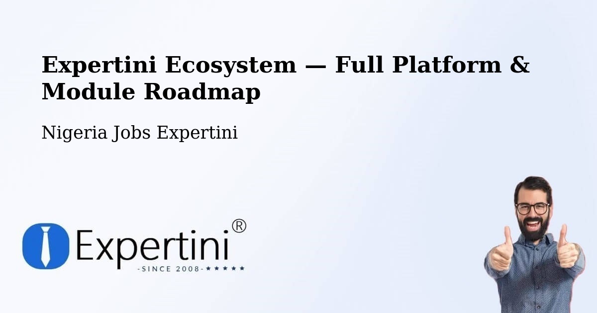 Expertini Ecosystem — Full Platform & Module Roadmap – Numan